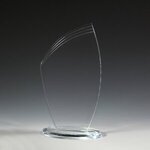 8" - Allure Acrylic Award - Laser - Clear