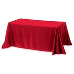 8 ft 4-Sided Throw Style Table Covers - Full Color - Red 186c