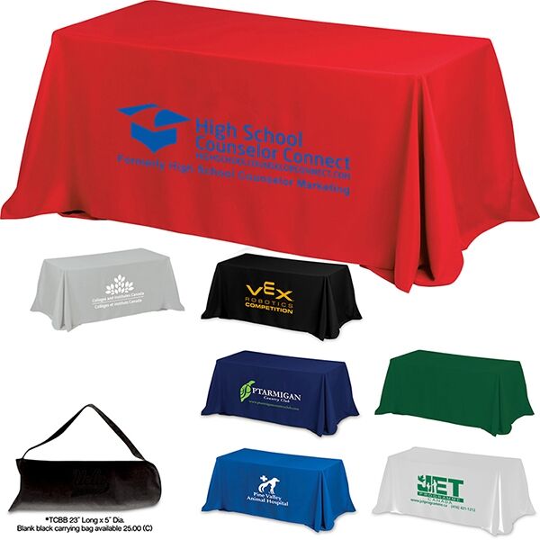 Main Product Image for 8 Ft 4-Sided Throw Style Table Covers - Spot Color