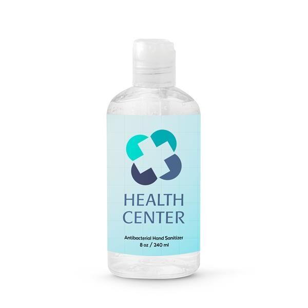 Main Product Image for Custom Printed Antibacterial Hand Sanitizer 8 oz 
