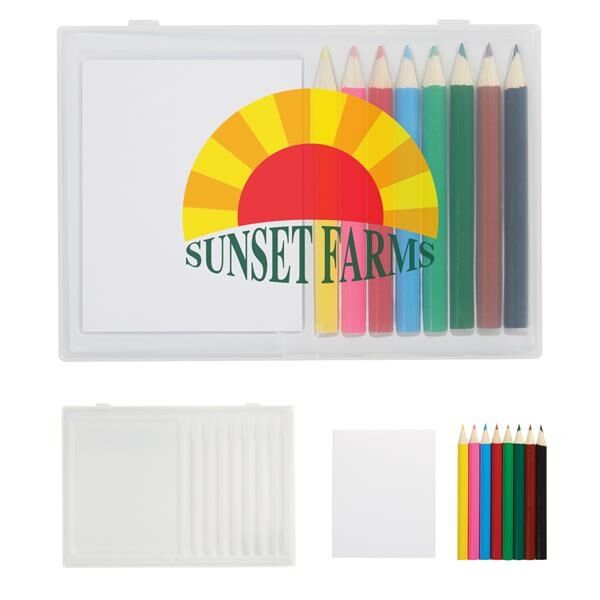 Main Product Image for 8-PIECE COLORED PENCIL ART SET IN CASE