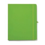 8" x 10" Soft Touch Journal Notebook with Pen Loop - Lime Green