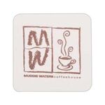 80 pt. Pulp Board Coaster - White