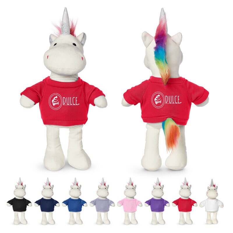 Main Product Image for 8.5" Plush Unicorn with T-Shirt