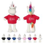 8.5" Plush Unicorn with T-Shirt -  