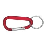 8MM Carabiner with Split Ring - Red