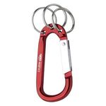 8mm Carabiner With Triple Split Ring -  