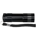 9 Bulb LED Flashlight - Black