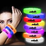 9" Deluxe Triple Wide Light Up Glow Bracelet -  