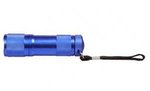 9 LED Metal Flashlight - Blue