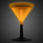 9 oz. Light Up Glow Martini Glass - Orange
