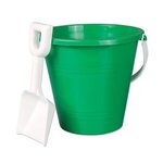 9" Pails with Shovel - Green