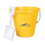 9" Pails with Shovel - Yellow