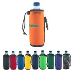 Buy Custom Printed Bottle Can Coolie With Drawstring and Clip