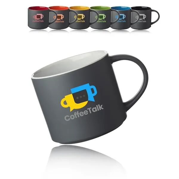 Main Product Image for Branded Matte Stackable Ceramic Mugs 16 oz
