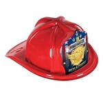 Buy Custom Imprinted Plastic Red Fire Hat with Paper Shield