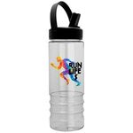 Buy Custom Salute Bottle w/Flip Straw Swivel Handle Lid  24 oz