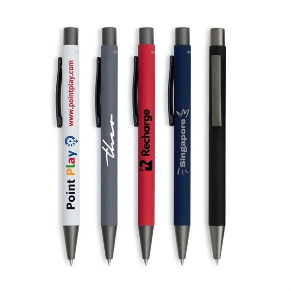 Main Product Image for Imprinted Fleetwood Satin Soft Touch Gel Click Pen