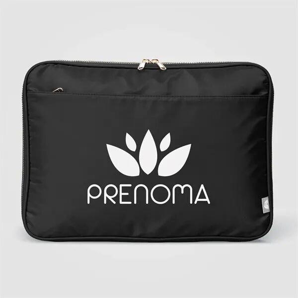 Main Product Image for Branded Auric Recycled 75D Polyester Gold Zipper Laptop Case