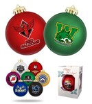 Buy Imprinted Satin Finished Round Shatterproof Ornaments
