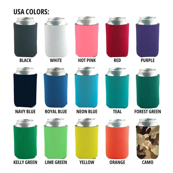 Main Product Image for Custom Can Coolie 3 Side Premium US material Beverage Holder
