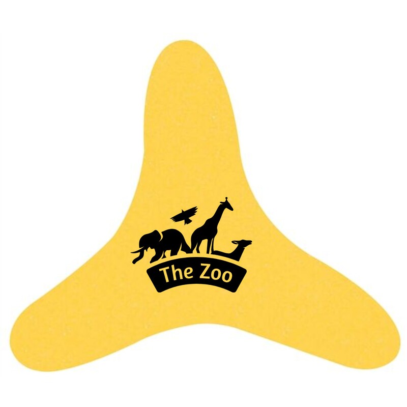 Main Product Image for Custom Logo 3 Sided Boomerang