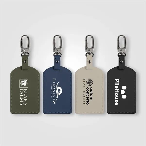 Main Product Image for Imprinted Malmo Recycled Plastic Metal Carabiner Luggage Tag