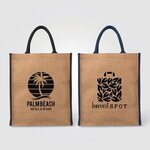 Buy Custom Imprinted Jakarta - Large Jute Tote Bag