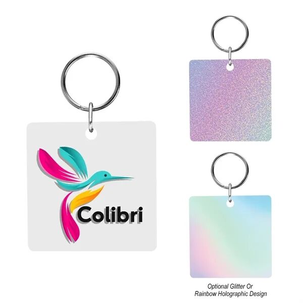 Main Product Image for Custom Printed Full Color Acrylic Key Tag - Square