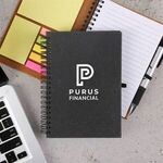 Buy Custom Printed 5" x 7" Bonded Leather Spiral Notebook