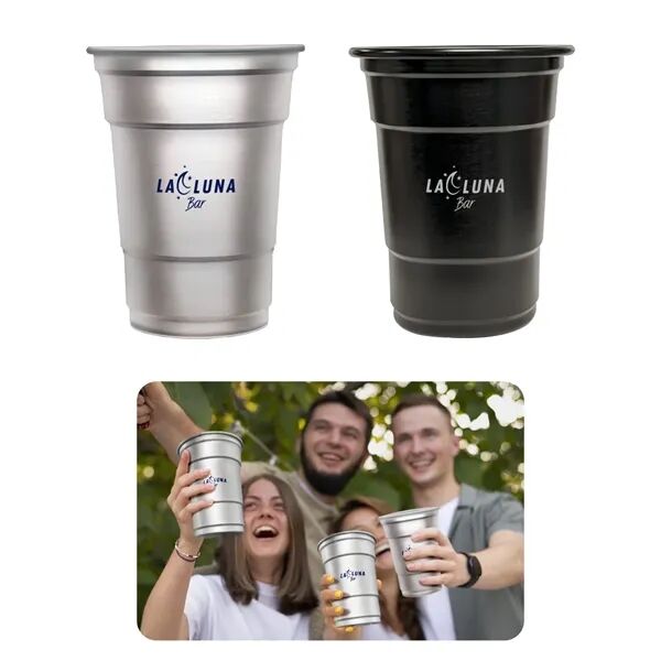 Main Product Image for Custom Printed Metal Cup 16 oz