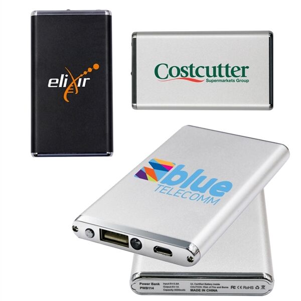 Main Product Image for Custom Printed 3000 mAh Power Bank