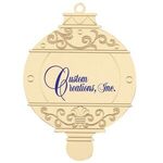 Buy Custom Printed Gold Bulb Shape Ornament