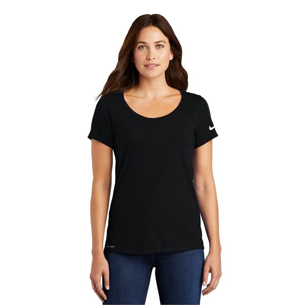 Main Product Image for Custom Printed Women's Dri-FIT Scoop Neck Tee Nike