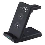Buy Custom Printed 15W 3-IN-1 Fast Charge Wireless Charging Station