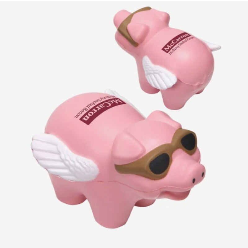 Main Product Image for Imprinted Flying Pig Stress Reliever