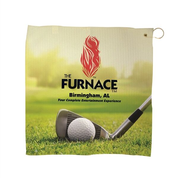 Main Product Image for Custom Printed 16" x 16" Microfiber Waffle Towel