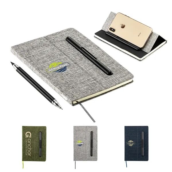 Main Product Image for Branded Boardroom Hardcover Journal with Built-In Phone Stand