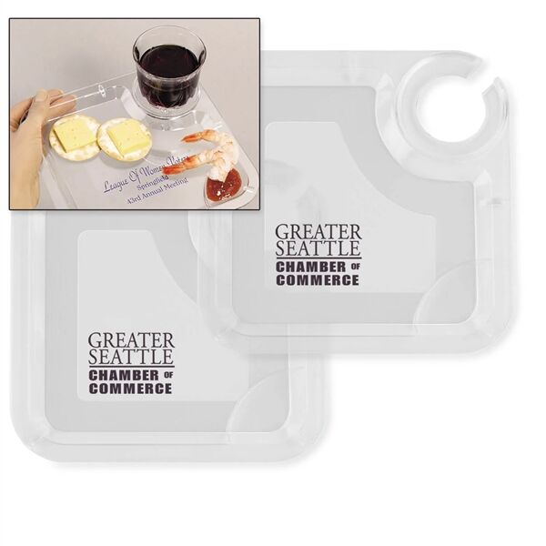 Main Product Image for Custom Printed Party Valet Snack & Wine Tray