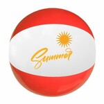 Buy Custom Printed Beach Ball 12" Outlet Color (Red-White ONLY)