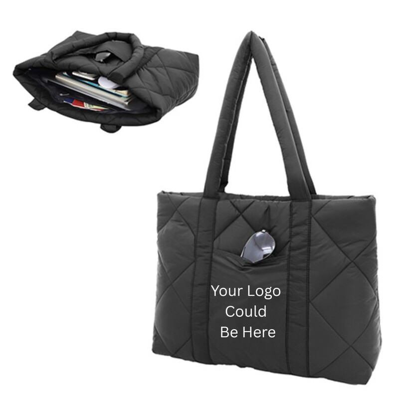 Main Product Image for Custom Logo Veranda Quilted Nylon Tote Bag