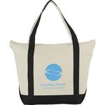 Buy Imprinted Classic Cotton Canvas Zippered Boat Tote 12oz 
