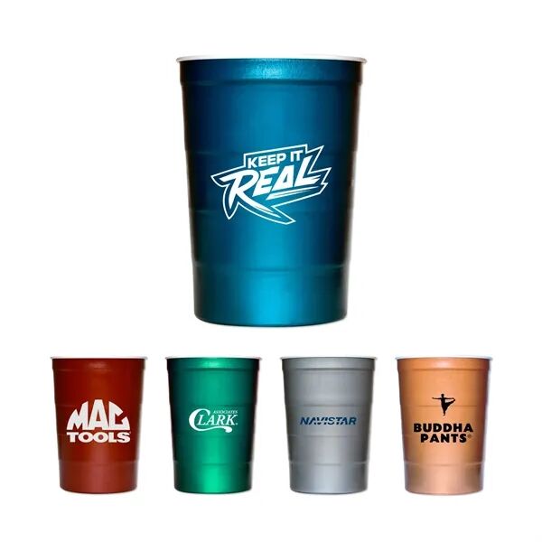 Main Product Image for Imprinted Steel Chill Cup 16 OZ