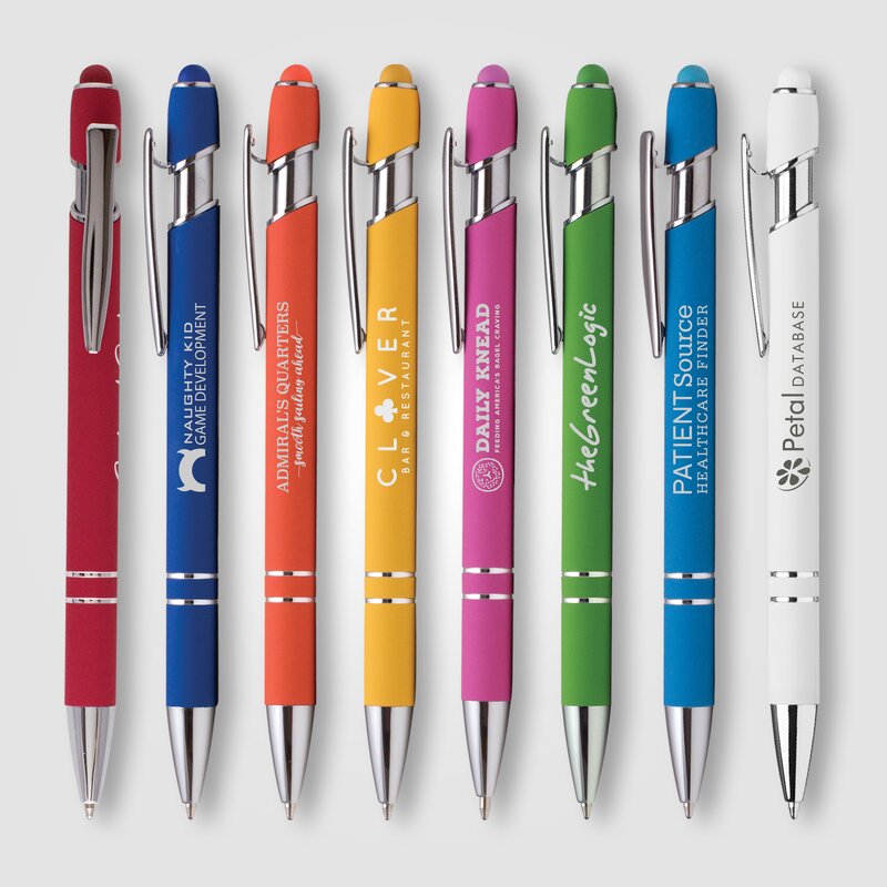 Main Product Image for Ellipse Softy Brights &Stylus - Laser Engraved - Metal Pen