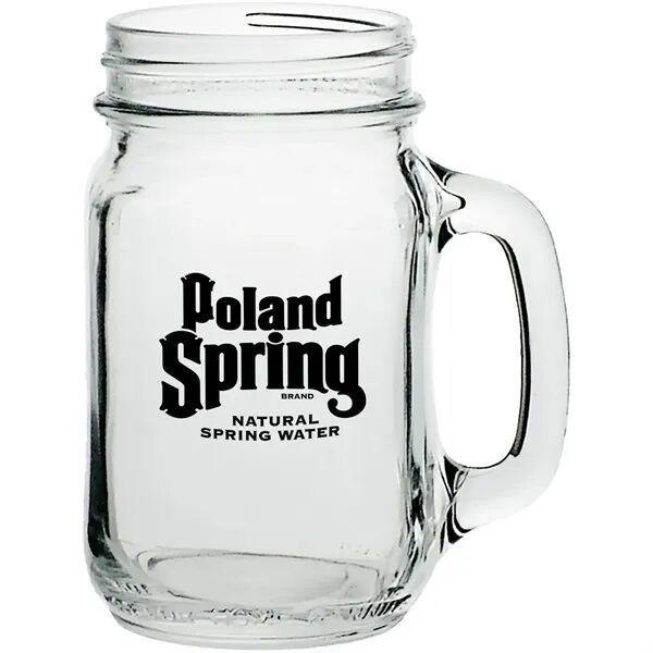 Main Product Image for Custom Printed Libbey Mason Jar with Handle 16 oz 
