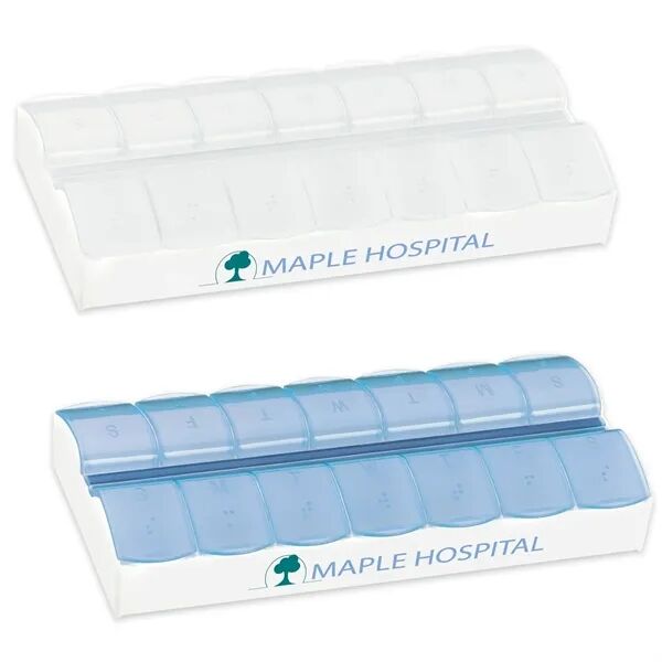 Main Product Image for Custom Printed AM/PM Jumbo Easy Scoop Pill Box