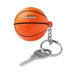 Buy Custom Printed Basketball Shape Stress Ball Keychain