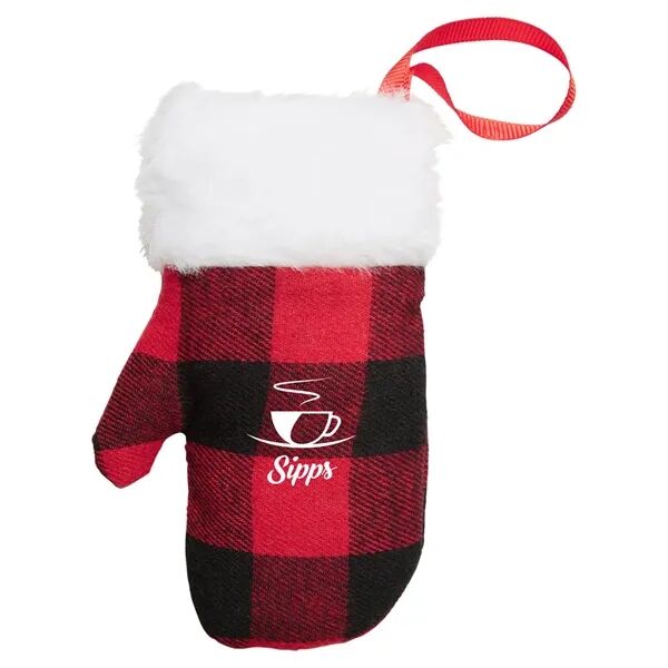 Main Product Image for Custom Printed Mitten Holiday Christmas Ornament
