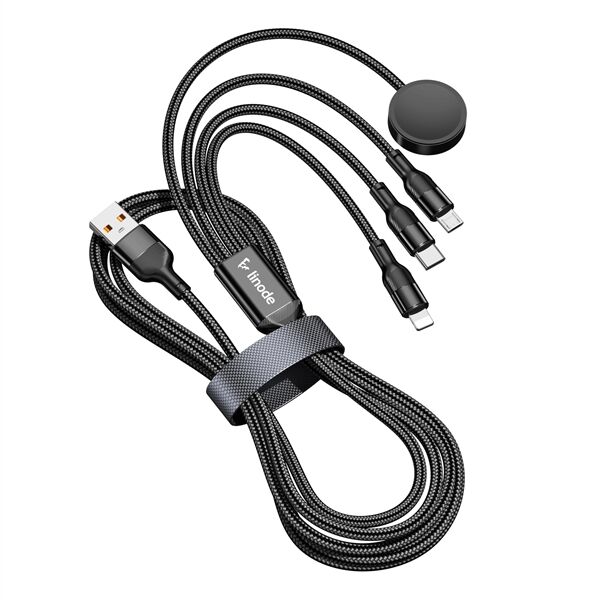 Main Product Image for Custom Logo 4-in-1 Apple Watch Charging Cable