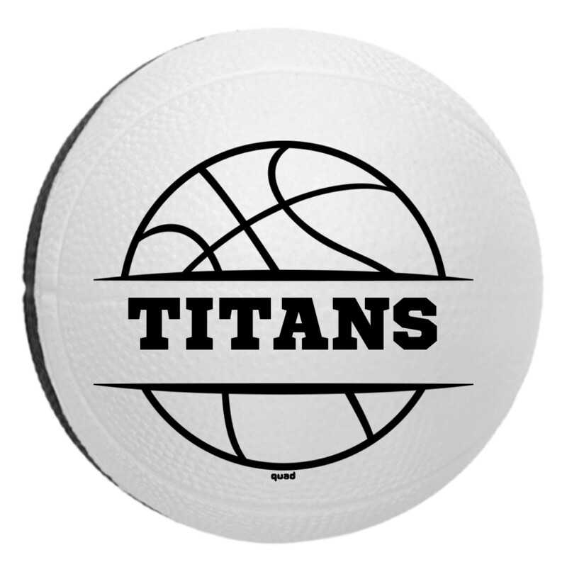 Main Product Image for Custom Printed Mini Basketball - Outlet Color - Black-White Only